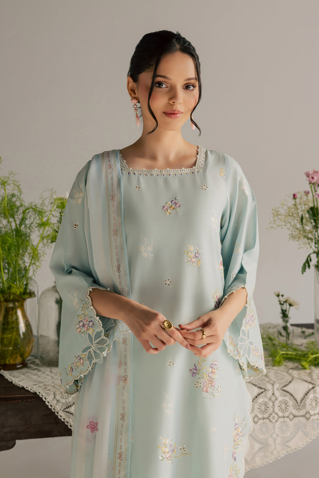 Jane 3Pc - Embroidered Lawn Dress
