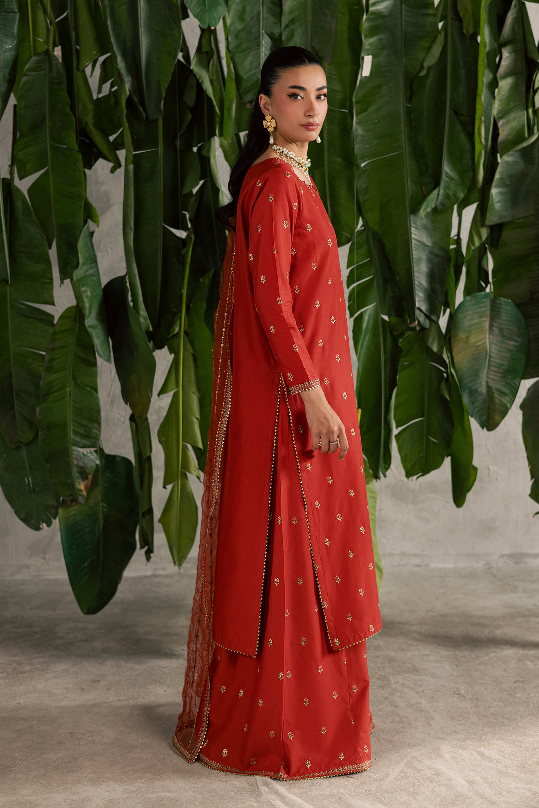 Malta 3Pc - Festive Embroidered Lawn