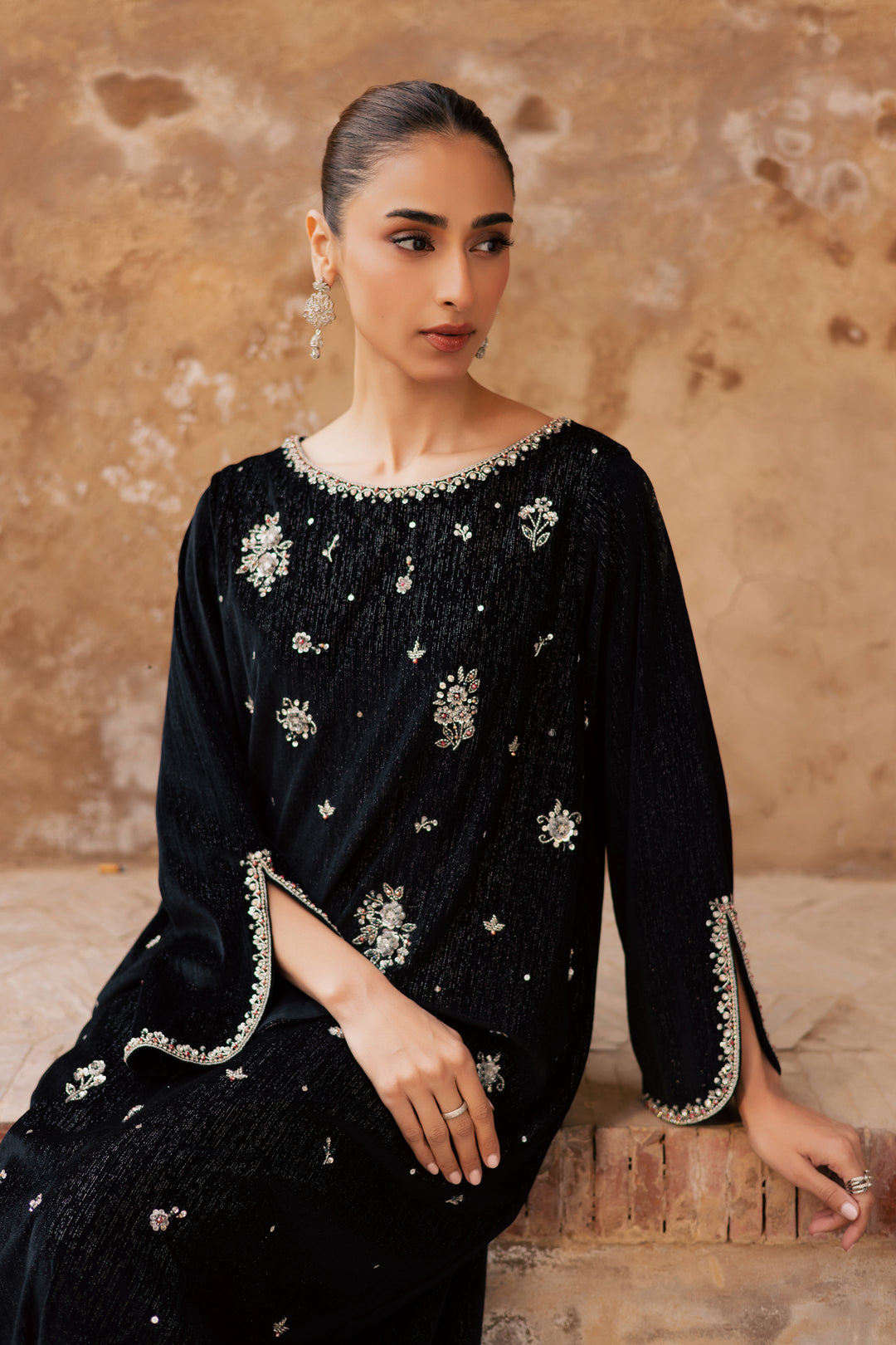 Ava 2Pc - Velvet Formal Dress