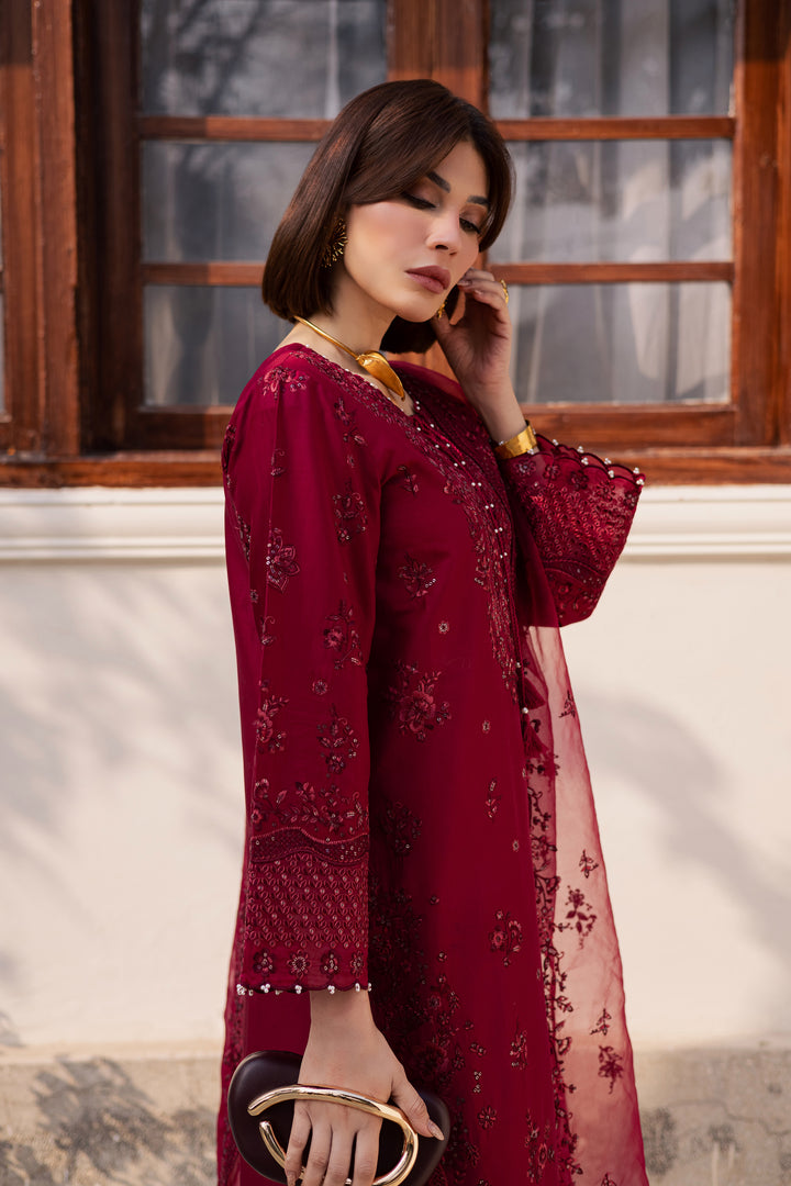 Ecuador 3Pc - Festive Embroidered Lawn