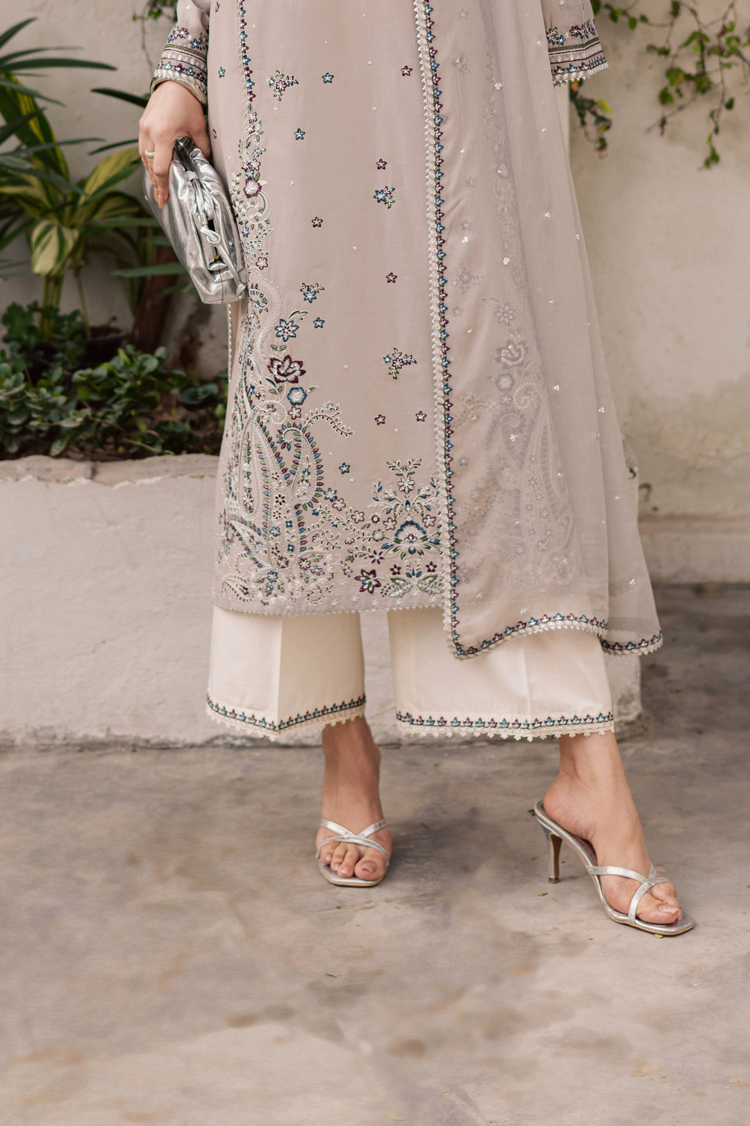 Silversun 3Pc - Festive Embroidered Lawn