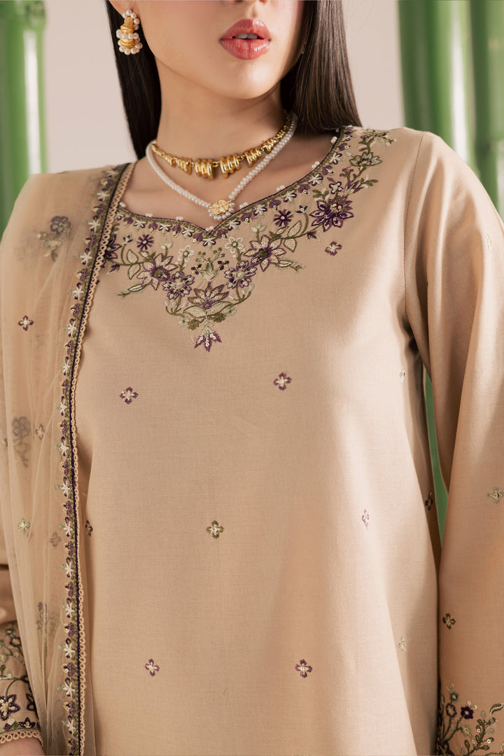 Hastings 3Pc - Embroidered Khaddar Dress