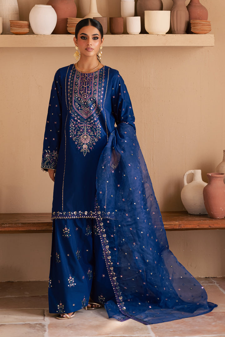 Claudette 3Pc - Embroidered Lawn Dress