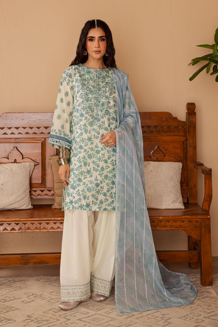 Azure 3Pc - Festive Eid Prints