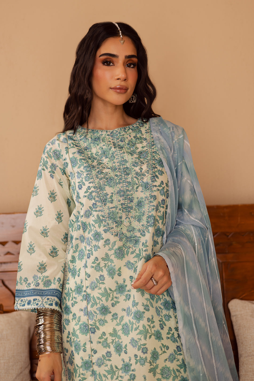 Azure 3Pc - Festive Eid Prints