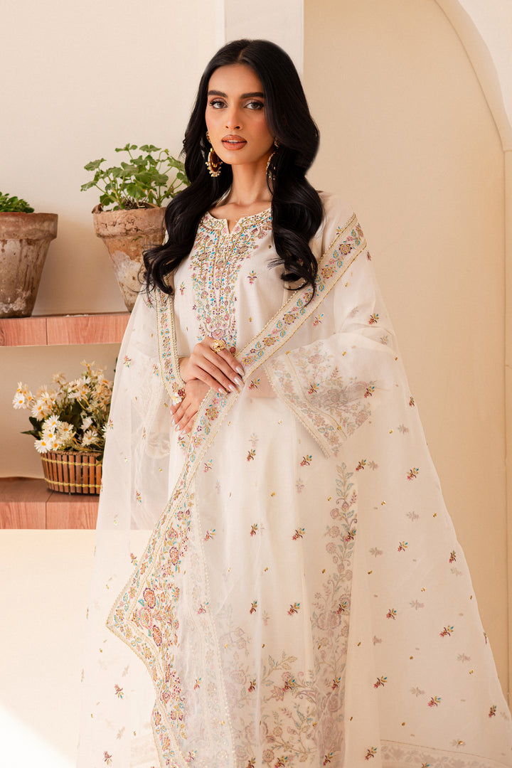 Elnaz 3Pc - Embroidered Lawn Dress
