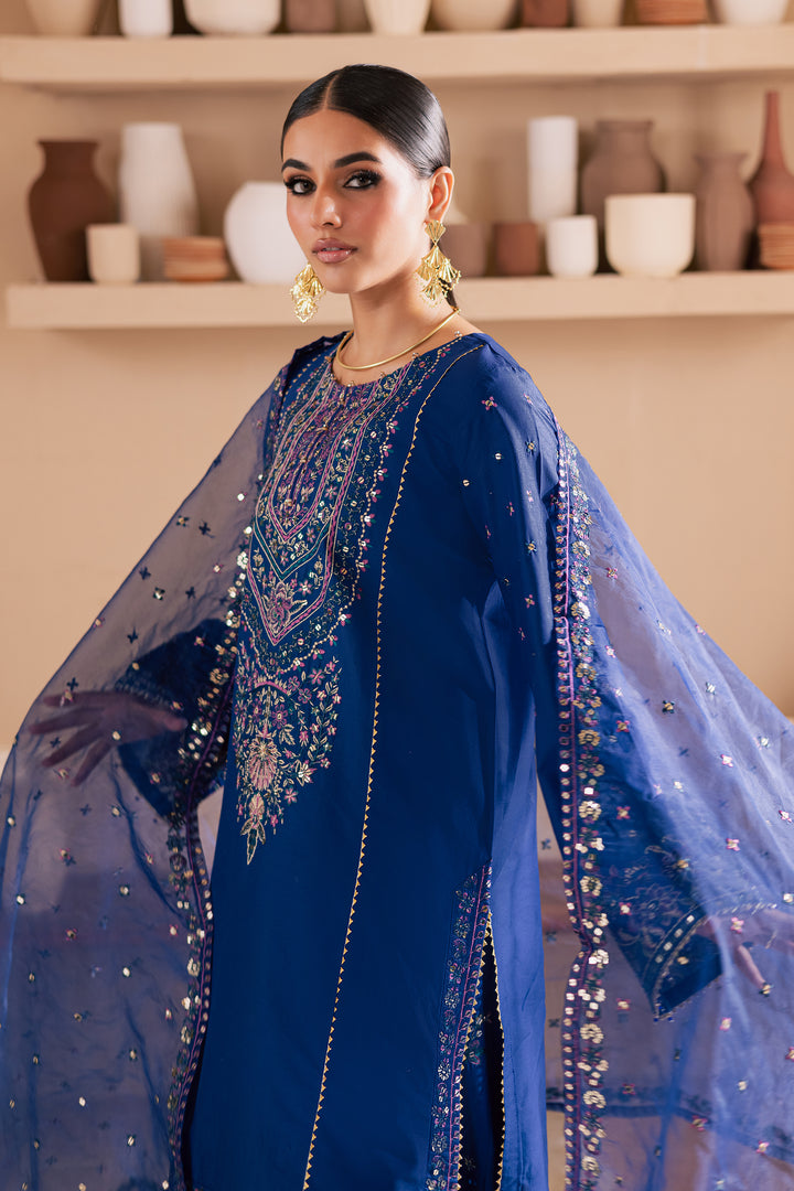 Claudette 3Pc - Embroidered Lawn Dress