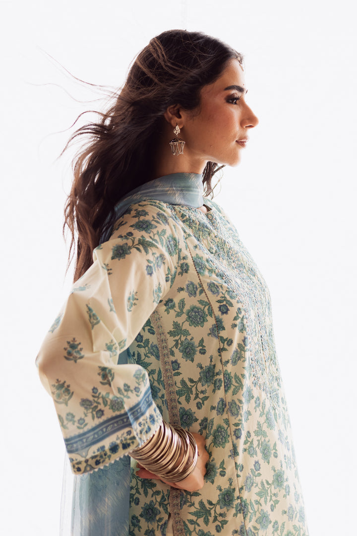 Azure 3Pc - Festive Eid Prints