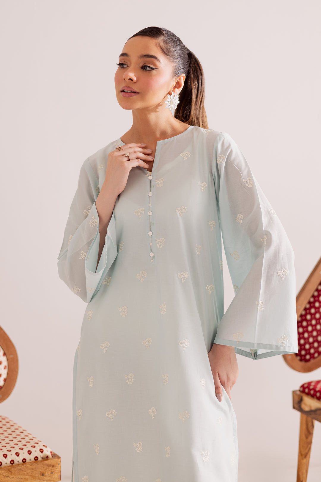 Feyre 2Pc - Embroidered Casual Pret