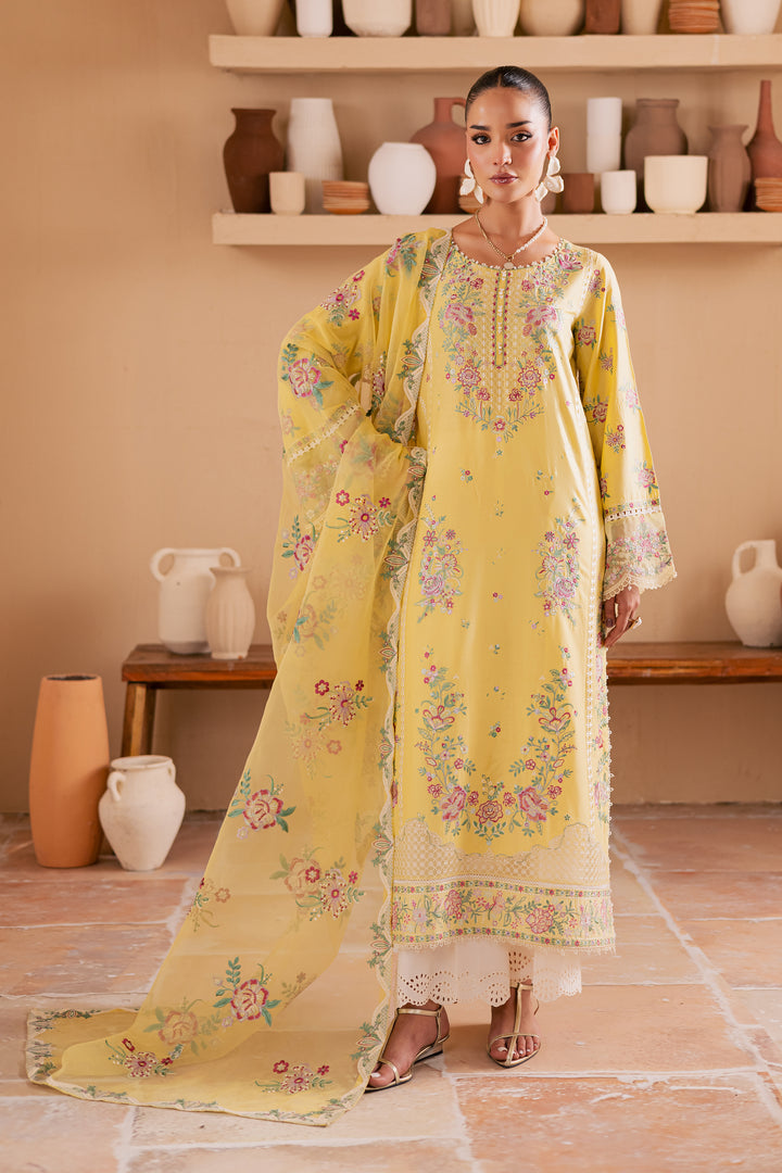 Neesha 3Pc - Embroidered Lawn Dress