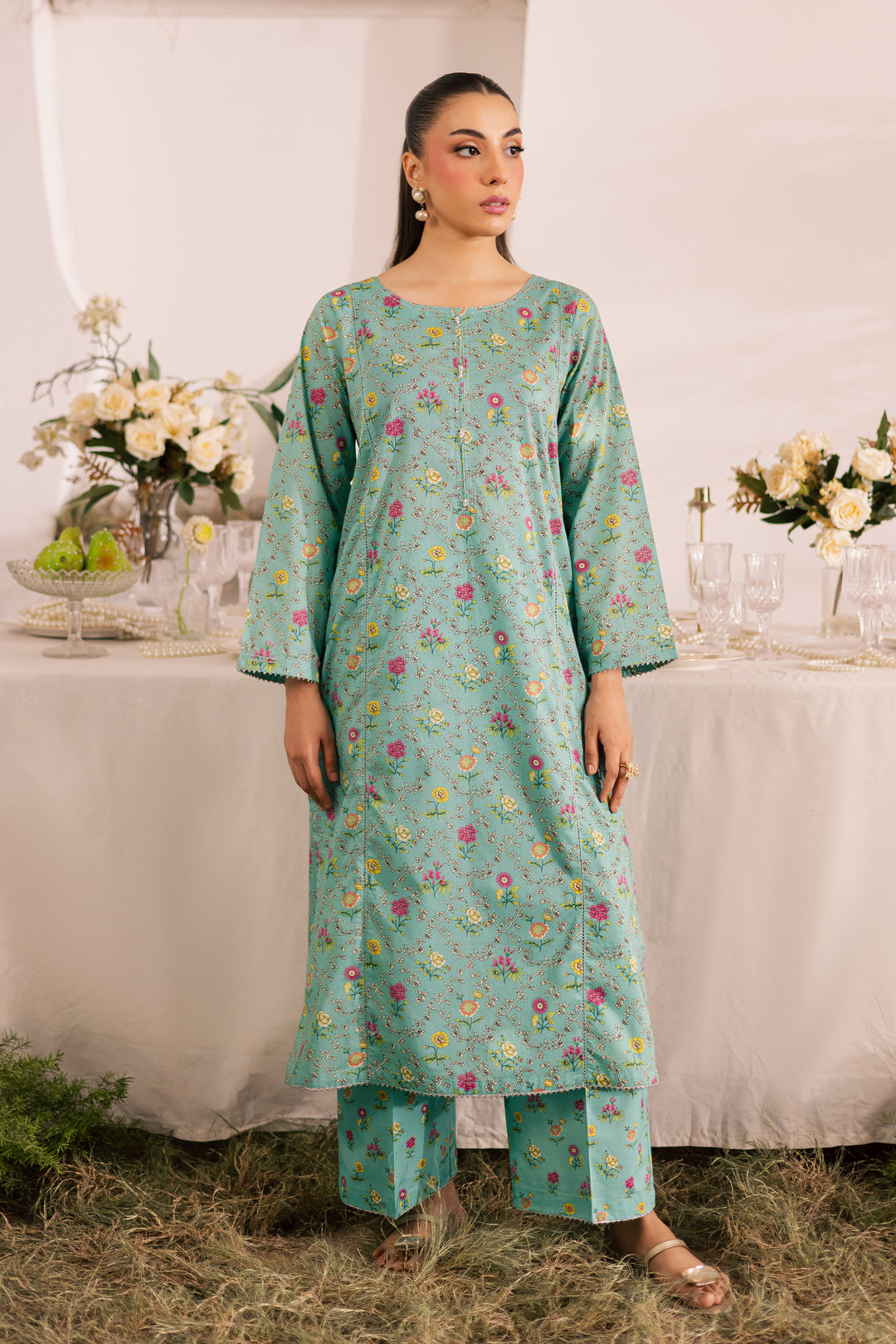Ornate 2Pc - Printed Lawn Dress