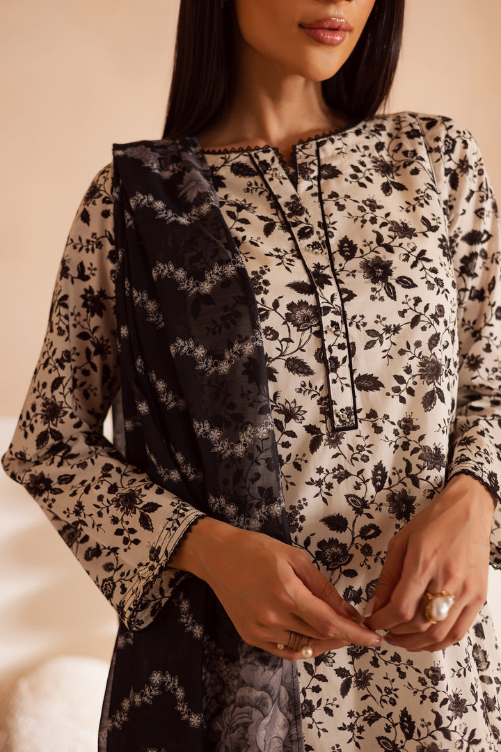 Nancy 3Pc - Printed Lawn Dress