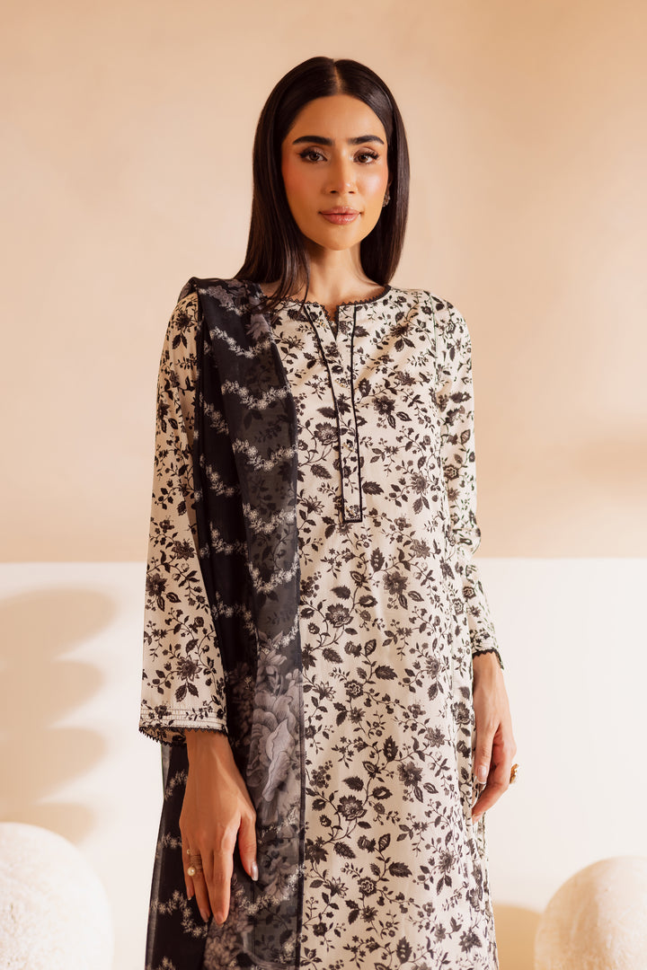 Nancy 3Pc - Printed Lawn Dress
