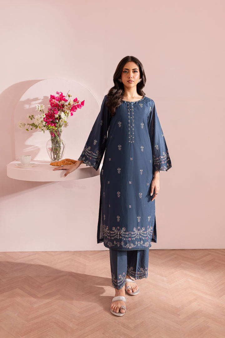 Rainforest 2Pc - Embroidered Lawn Dress