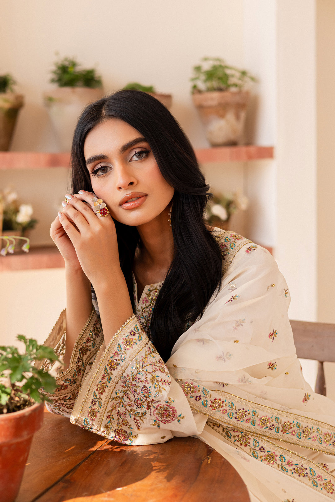 Elnaz 3Pc - Embroidered Lawn Dress