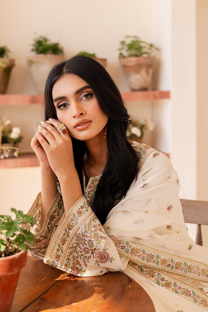 Elnaz 3Pc - Embroidered Lawn Dress