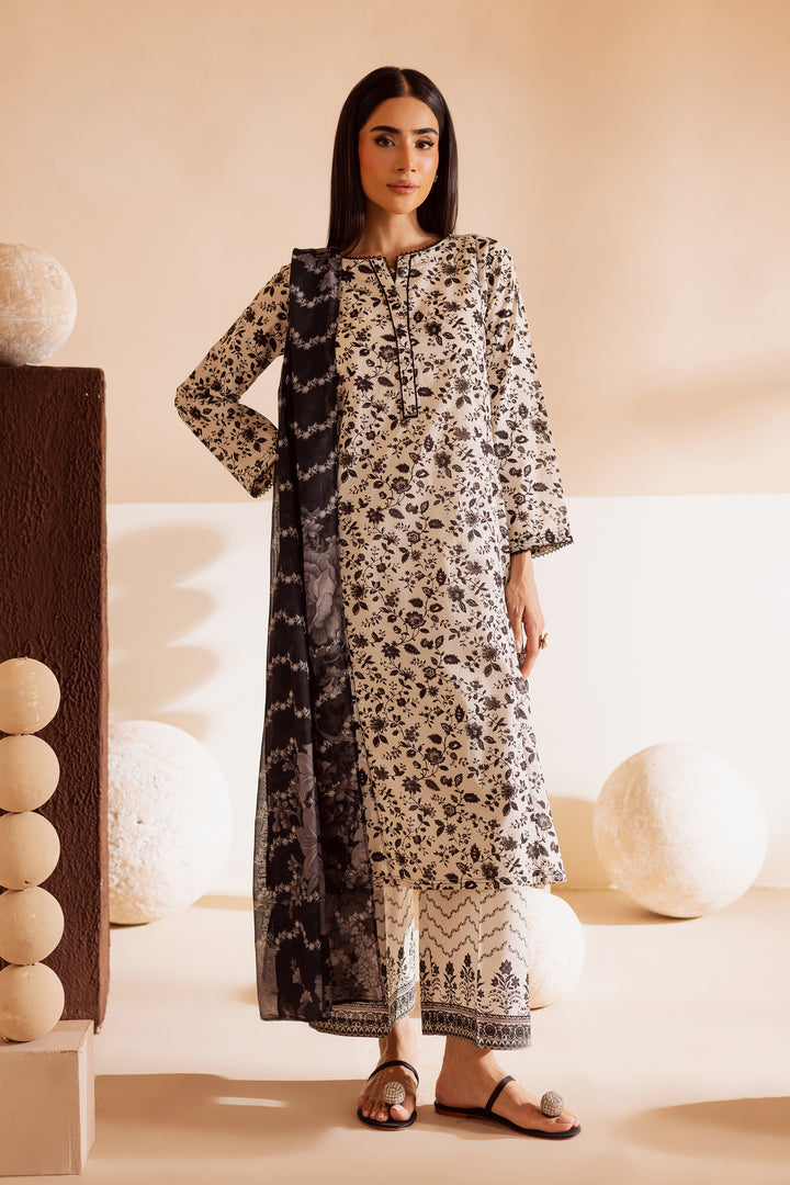 Nancy 3Pc - Printed Lawn Dress