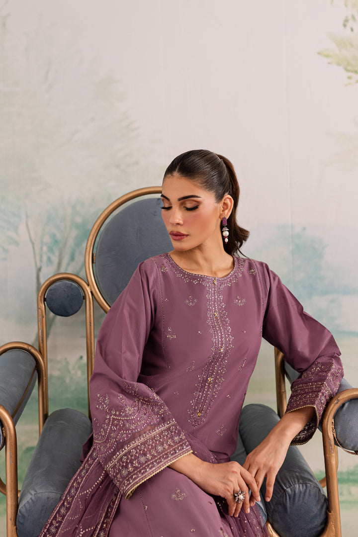 Zahya 3Pc - Embroidered Lawn Dress