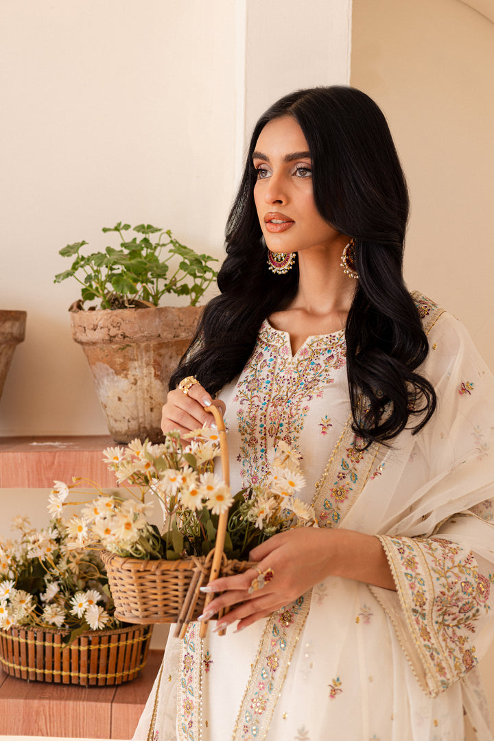 Elnaz 3Pc - Embroidered Lawn Dress