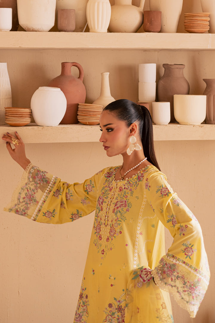 Neesha 3Pc - Embroidered Lawn Dress