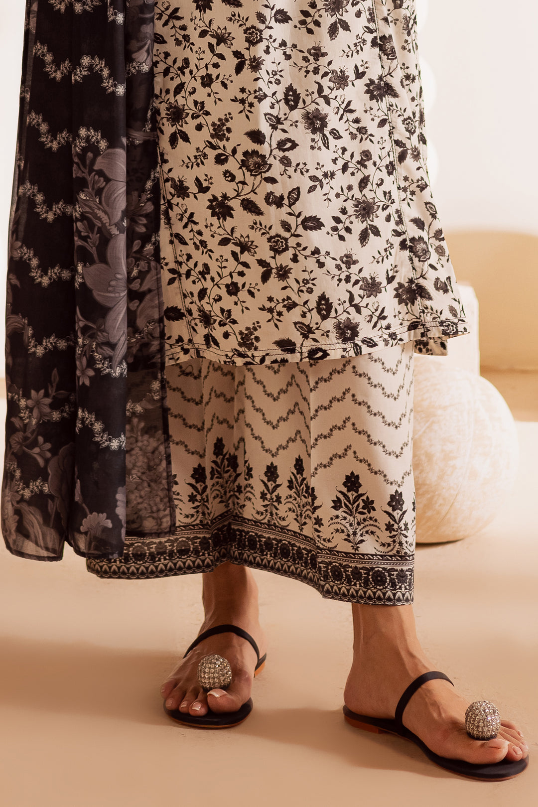 Nancy 3Pc - Printed Lawn Dress