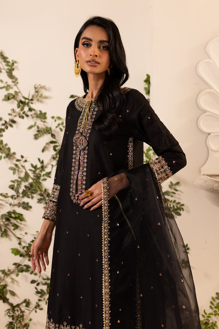 Aria 3Pc - Embroidered Sharara Pret