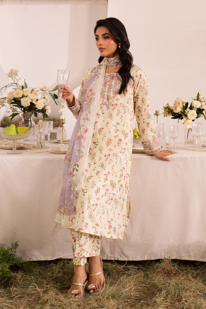 Jules 3Pc - Printed Lawn Dress