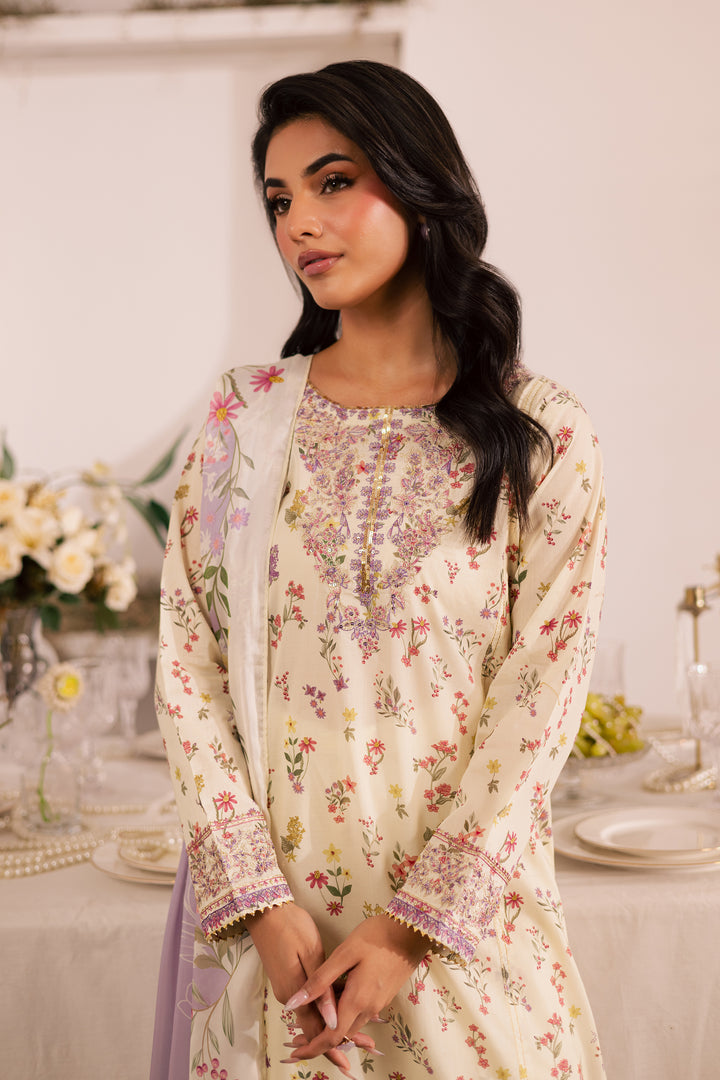 Jules 3Pc - Printed Lawn Dress