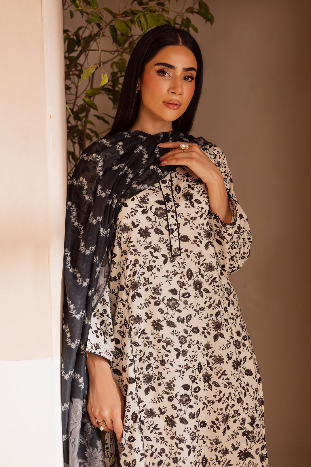 Nancy 3Pc - Printed Lawn Dress