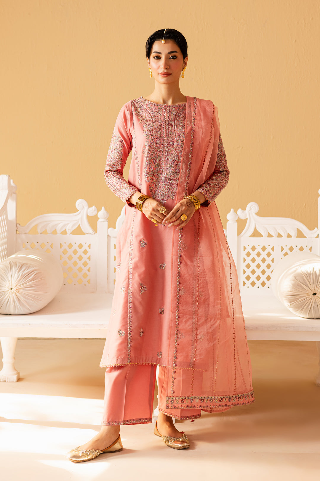 Pink Glam 3Pc - Festive Eid Pret