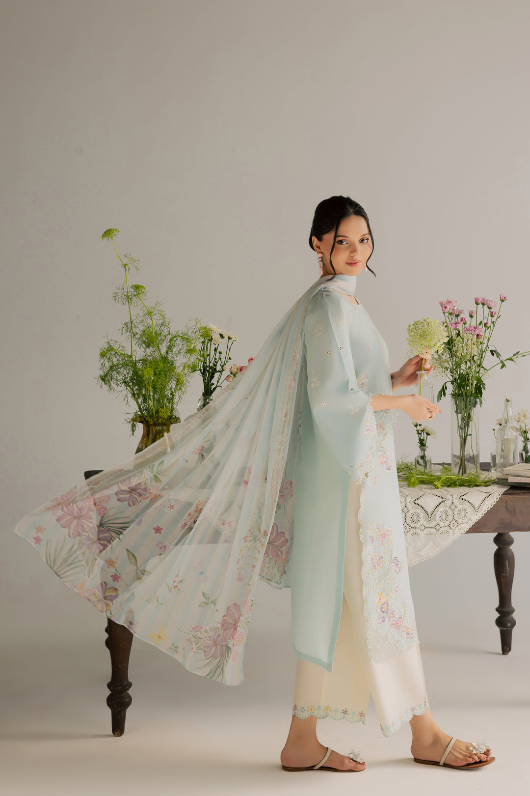 Jane 3Pc - Embroidered Lawn Dress