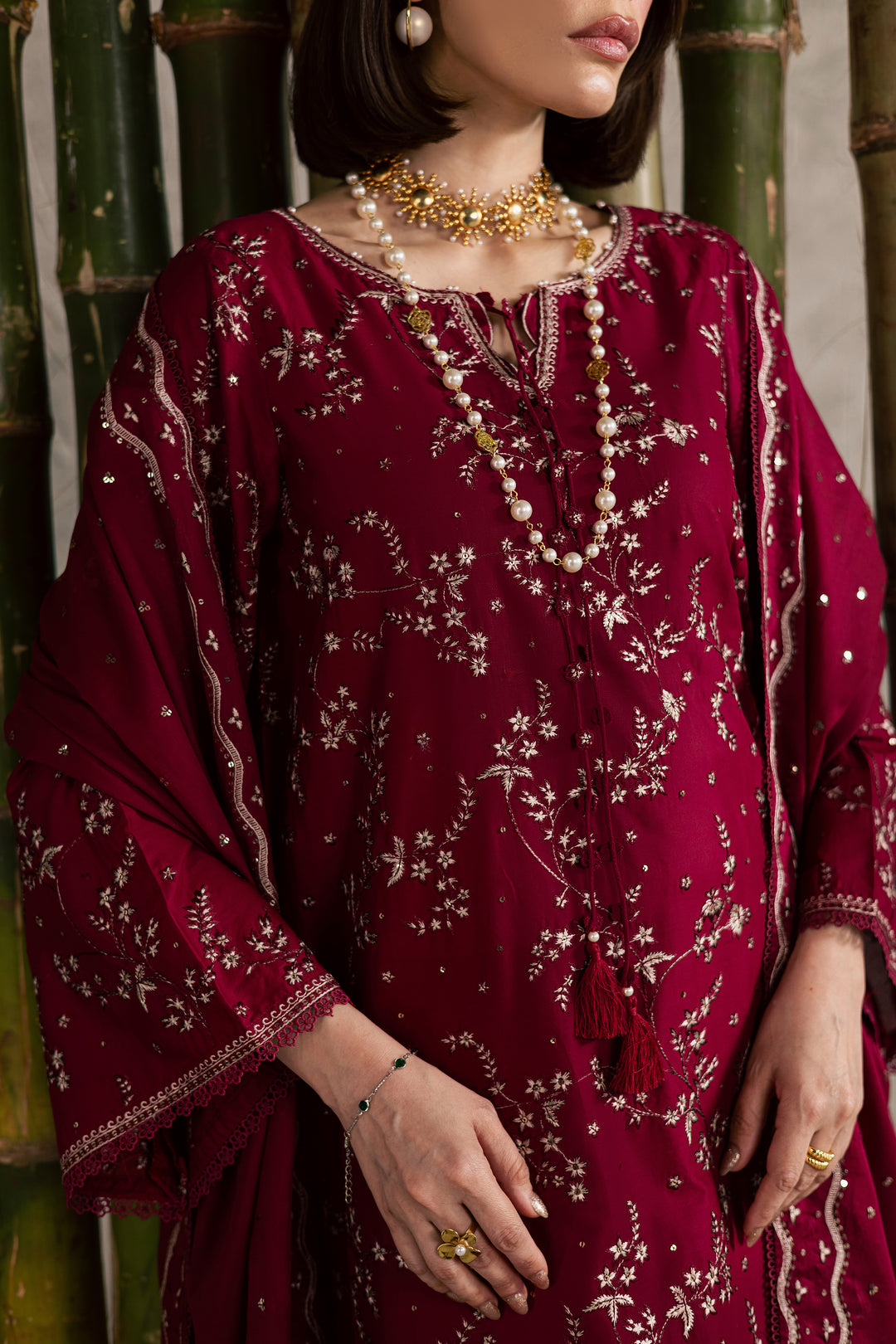 Amman 3Pc - Festive Embroidered Lawn
