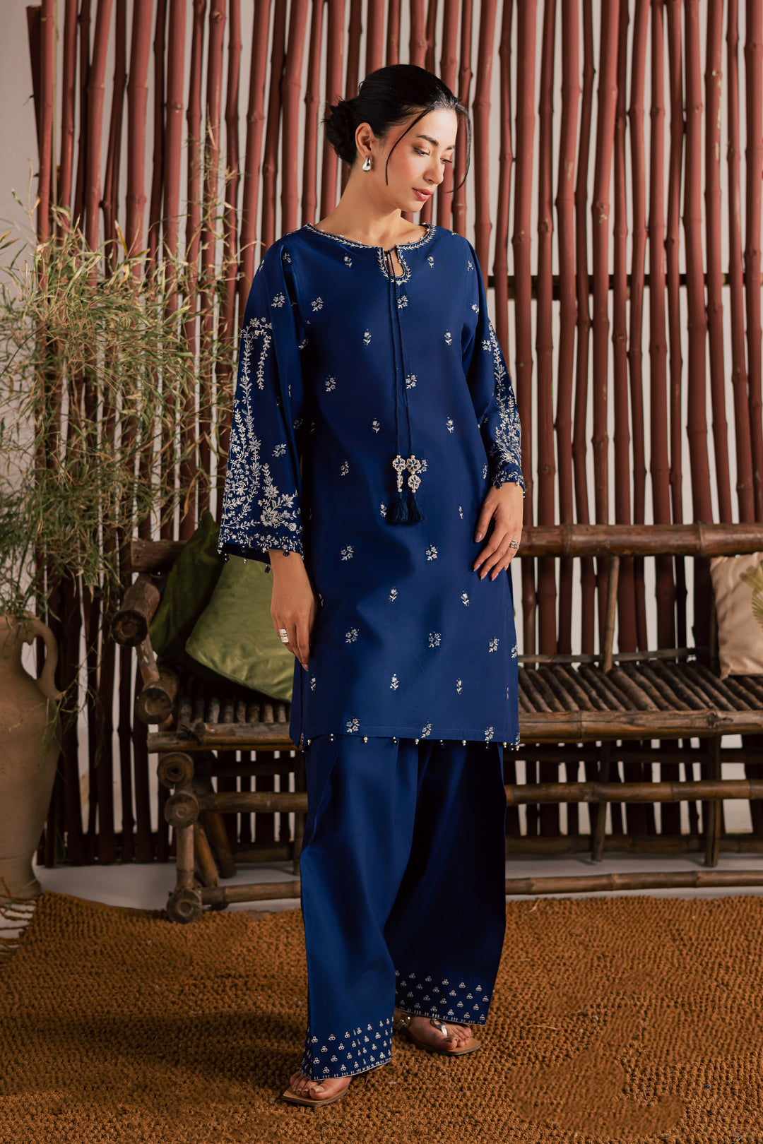 Blue Nairobi 2Pc - Embroidered Lawn Dress