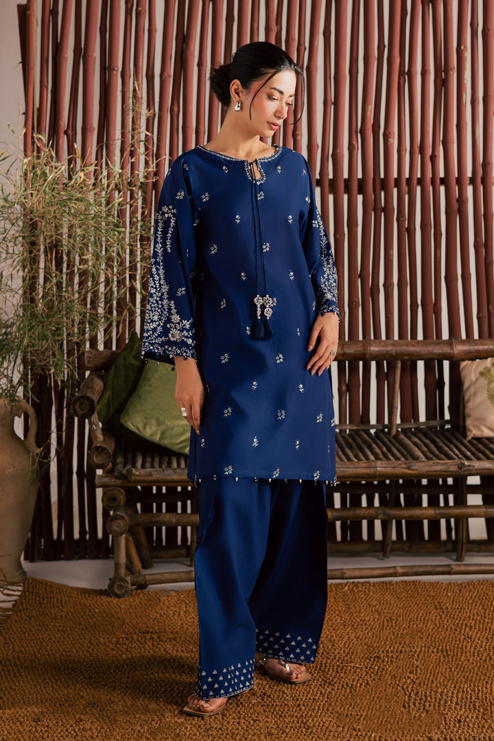 Blue Nairobi 2Pc - Embroidered Lawn Dress