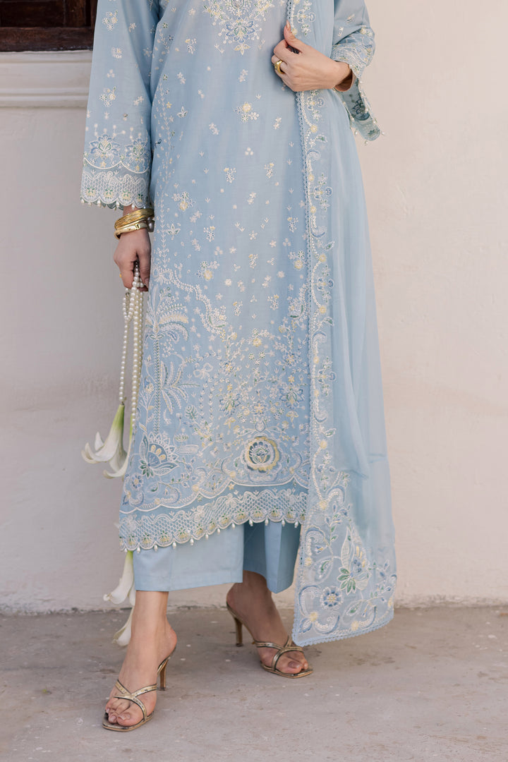 Prague 3Pc - Festive Embroidered Lawn