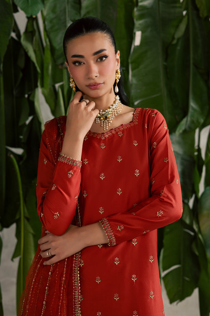 Malta 3Pc - Festive Embroidered Lawn