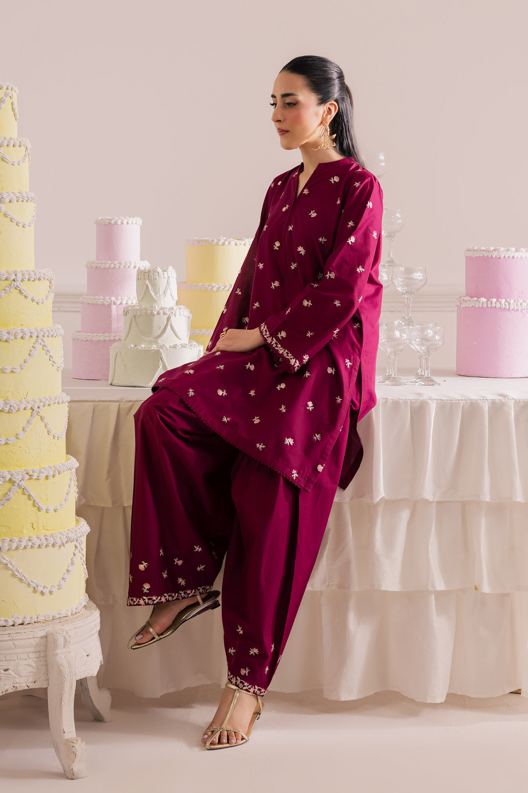 Marshal 2Pc - Embroidered Casual Pret
