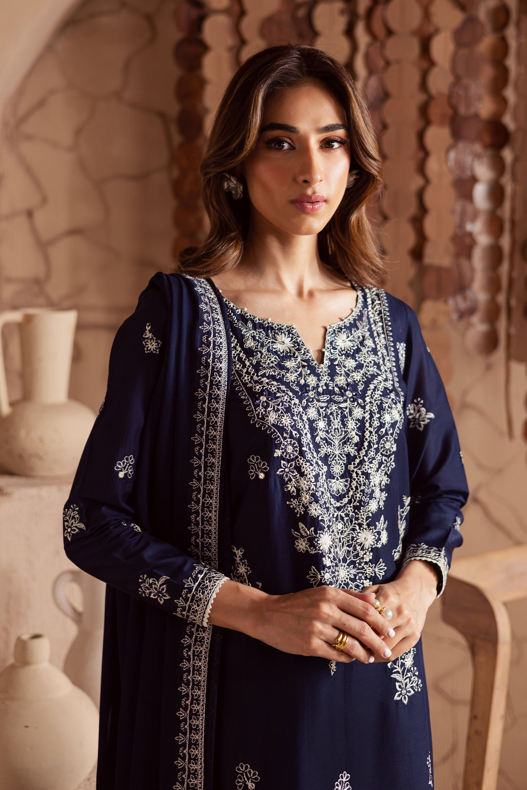 Miraye 3Pc - Embroidered Lawn Dress