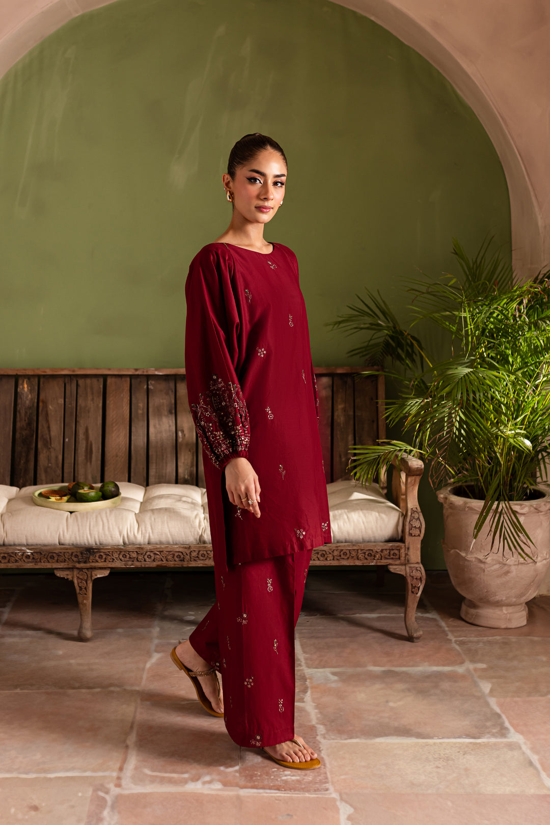 Stark 2Pc - Embroidered Lawn Dress