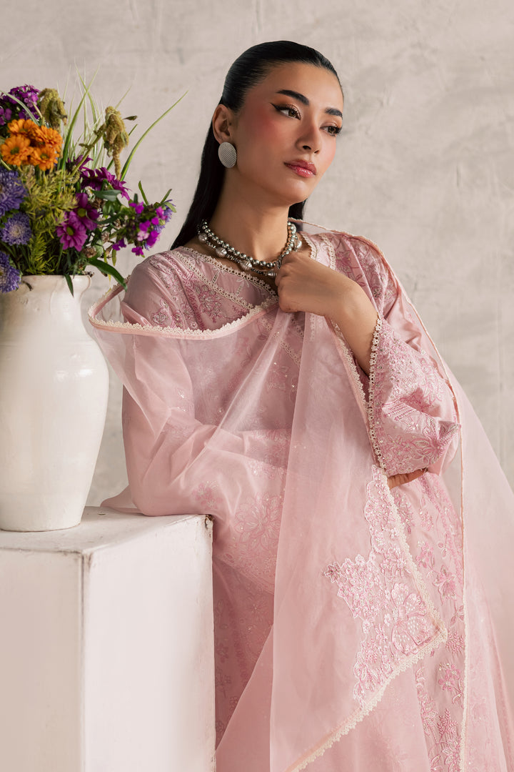 Coral Mist 3Pc - Festive Embroidered Lawn