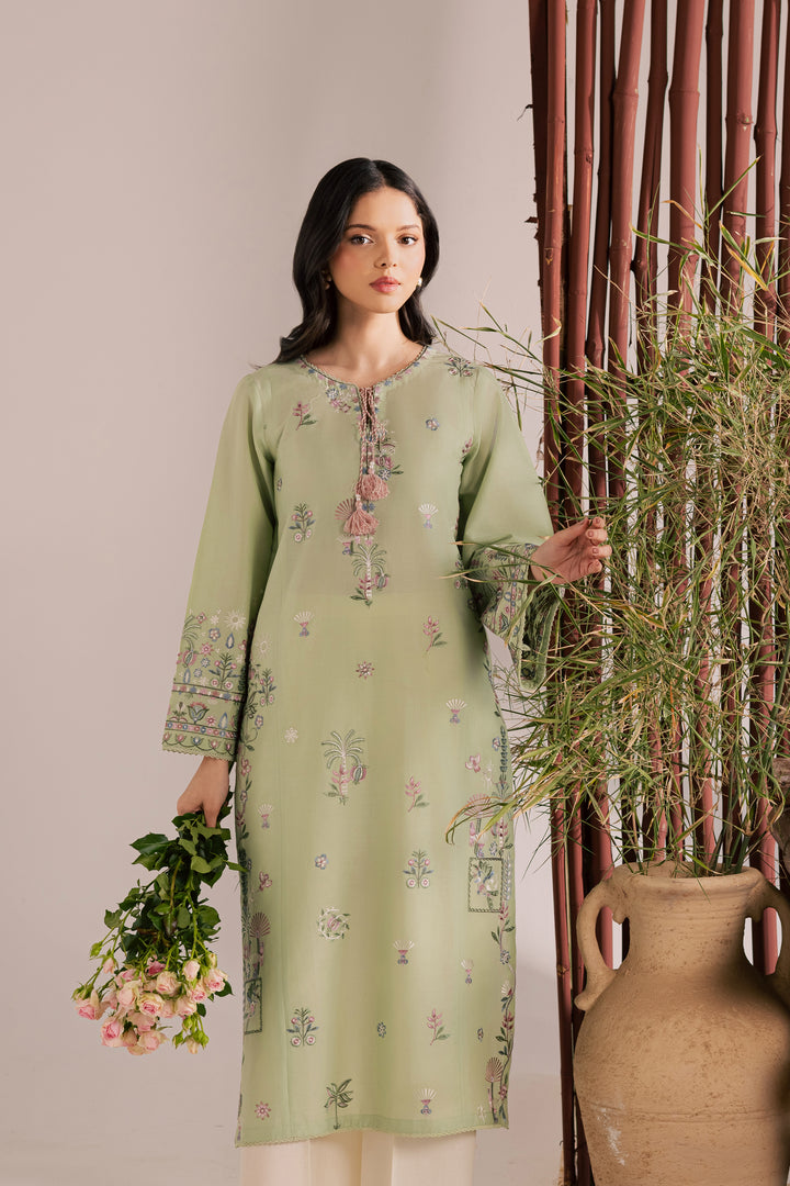 Daphne Laurel 2Pc - Embroidered Lawn Dress