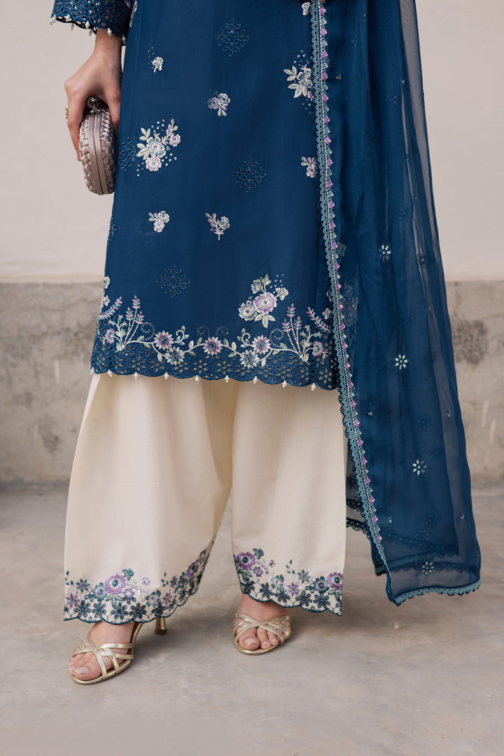 Azraaq 3Pc - Festive Embroidered Lawn