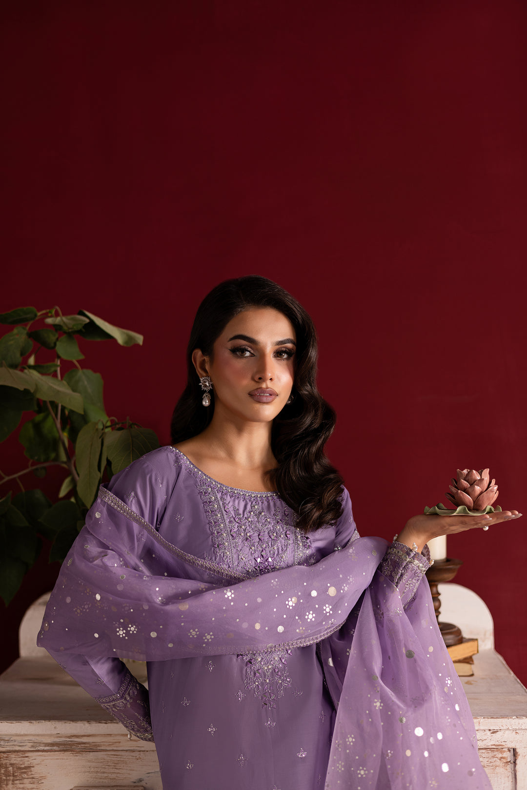 Voilet 3Pc- Festive Luxe Pret