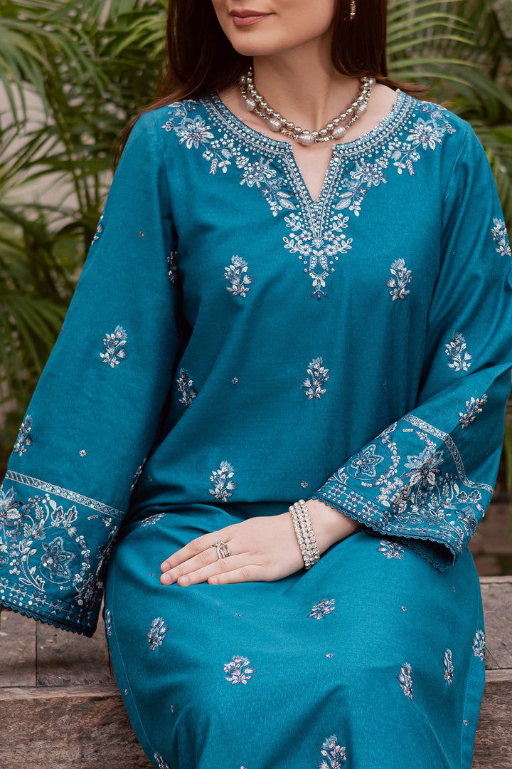 Nihal 3Pc - Embroidered Festive Pret