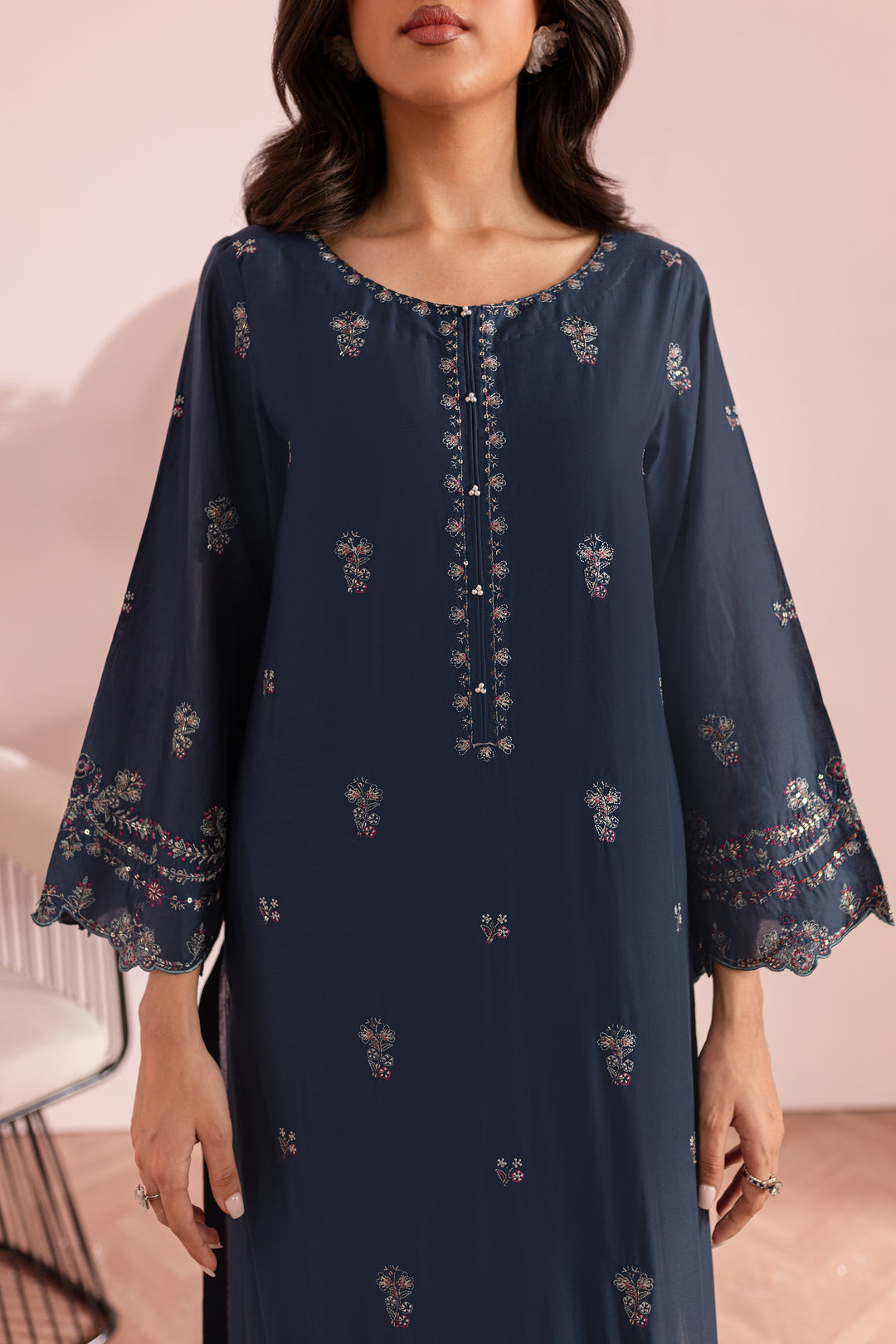 Rainforest 2Pc - Embroidered Lawn Dress