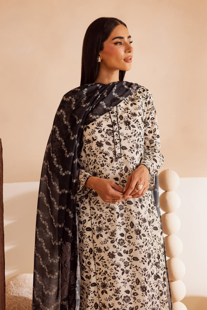 Nancy 3Pc - Printed Lawn Dress