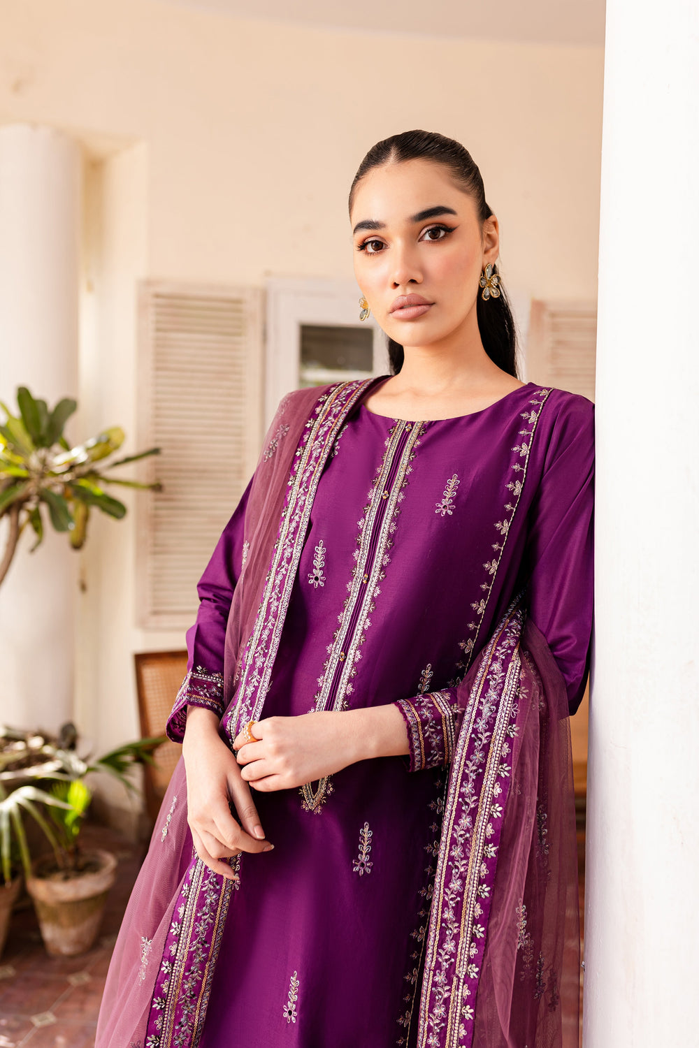 Nera 3Pc - Embroidered Lawn Dress - BATIK