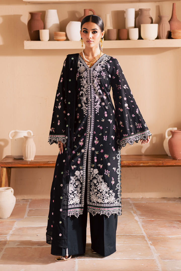 Priscilla 3Pc - Embroidered Lawn Dress
