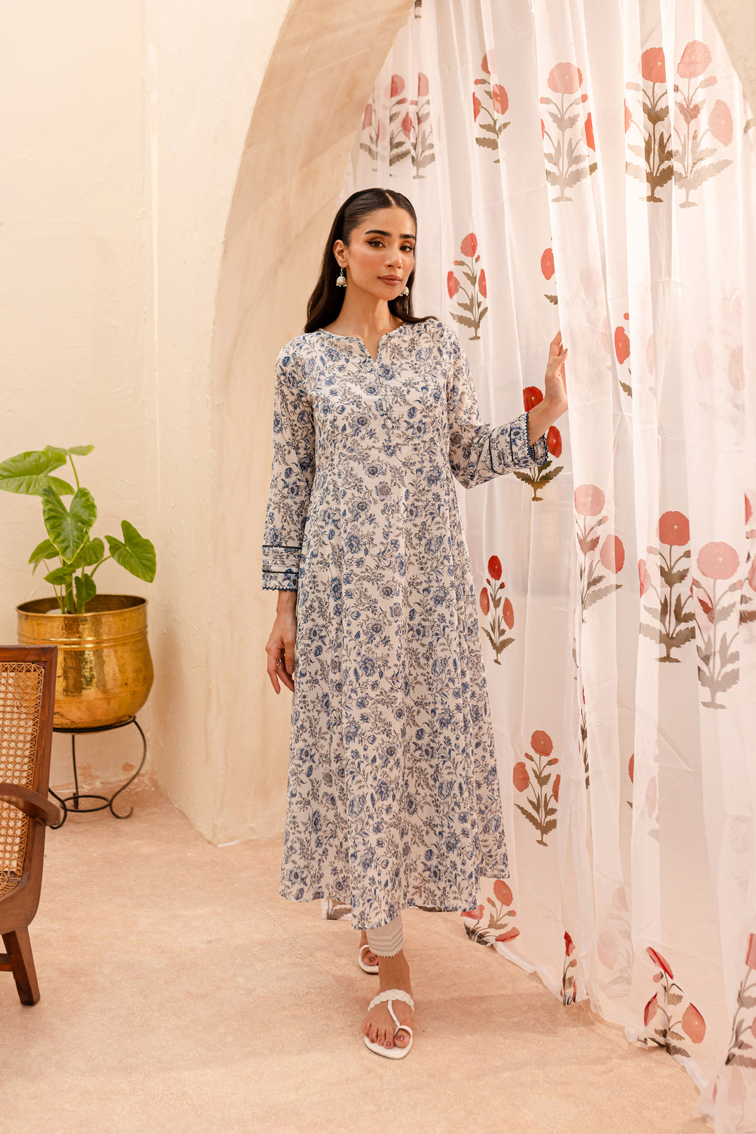 Blue Bliss 2Pc - Printed Lawn Dress