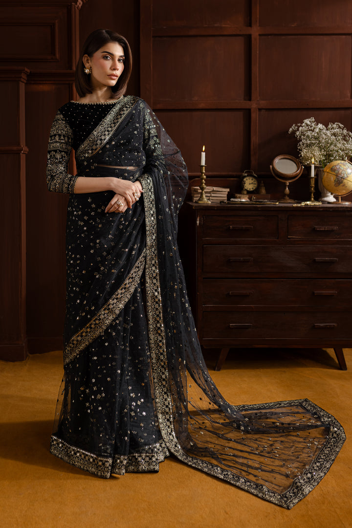 Dune Saree 3pc- Velvet Luxe Pret